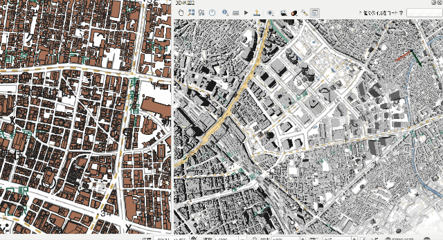 QGIS】PLATEAUのCityGMLをGeopackgeに変換して表示できる