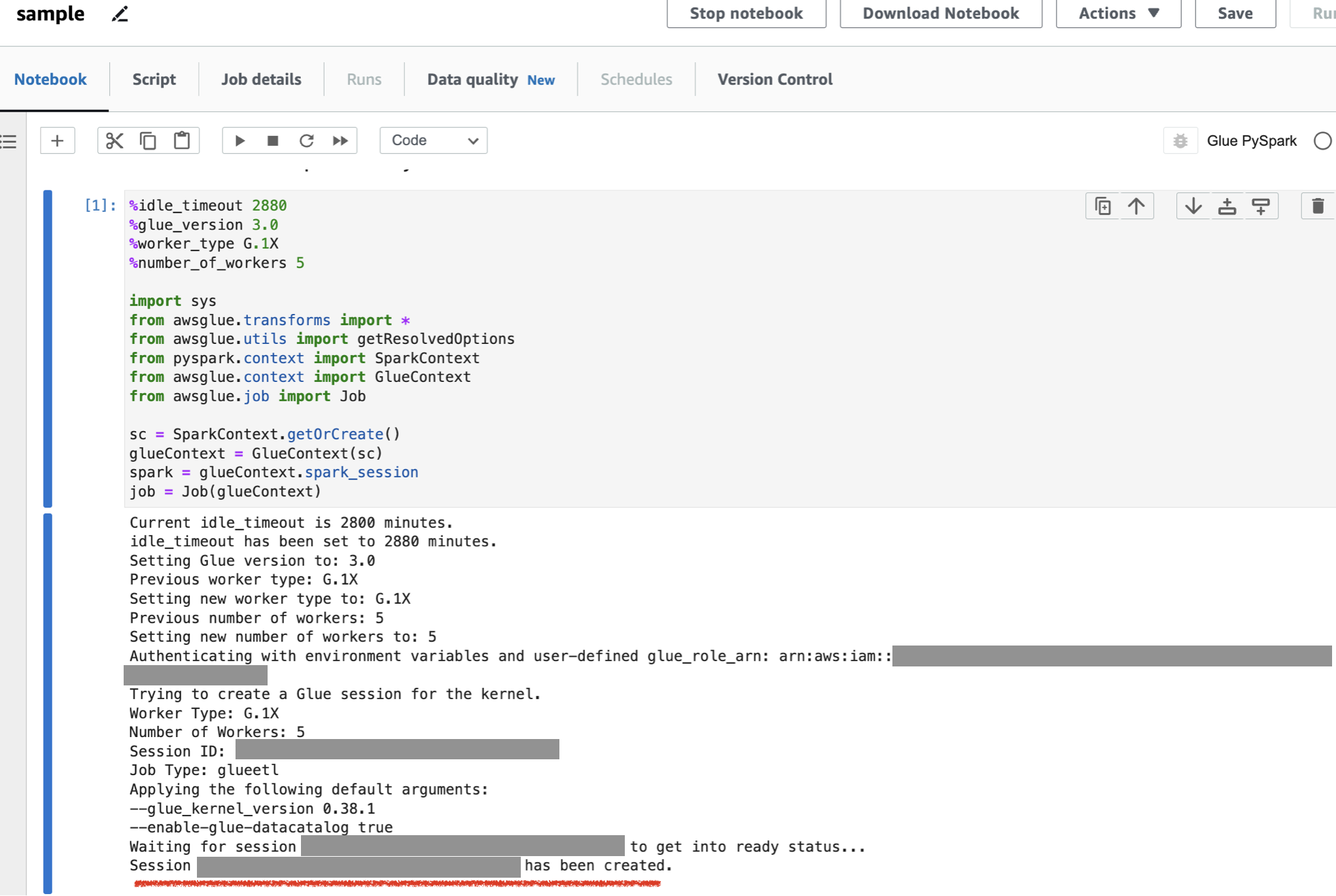 Glue Studio ノートブック と CodeWhisperer でいまどきのETL開発 AWS Qiita