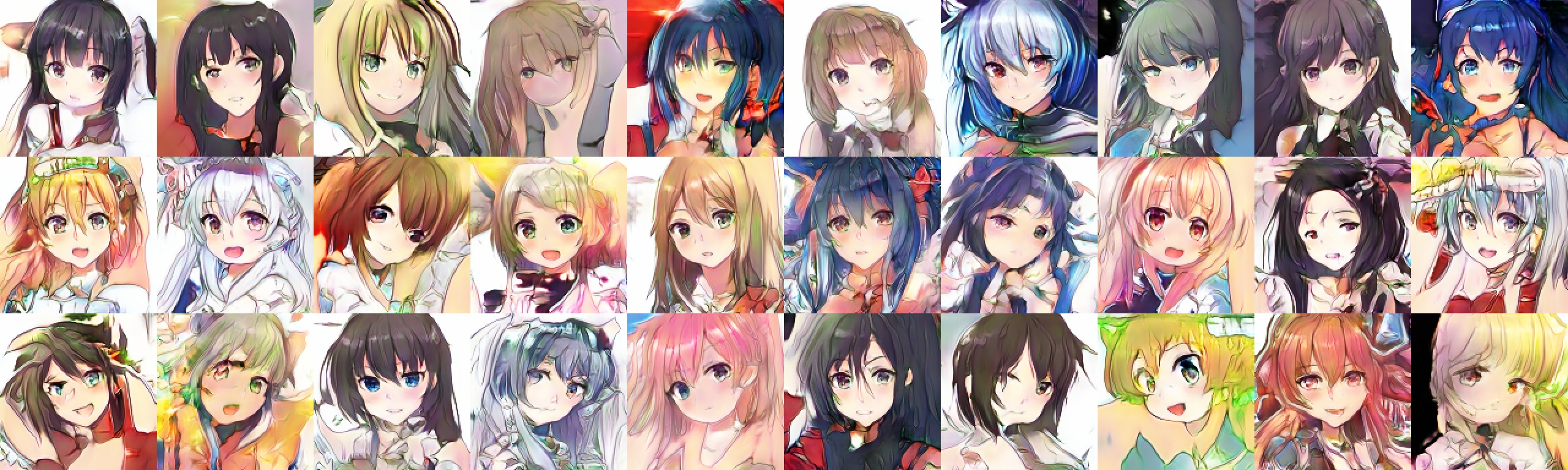 Dcganとpgganを習得したお話 アニメキャラクター画像を生成するまでの過程 Qiita