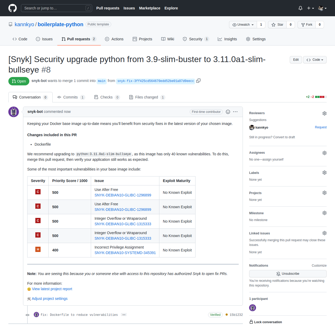 Snyk無償版を使ってみた #Security - Qiita