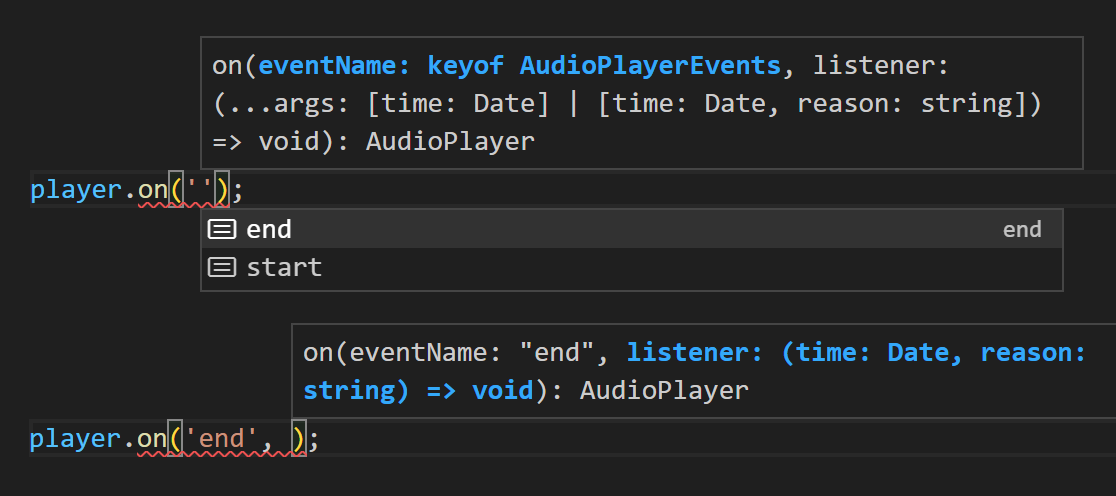 イベントエミッターのサジェスト
