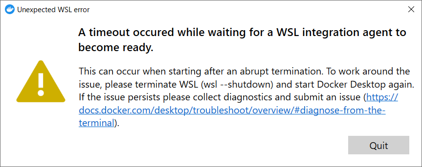 Docker Desktop起動しない