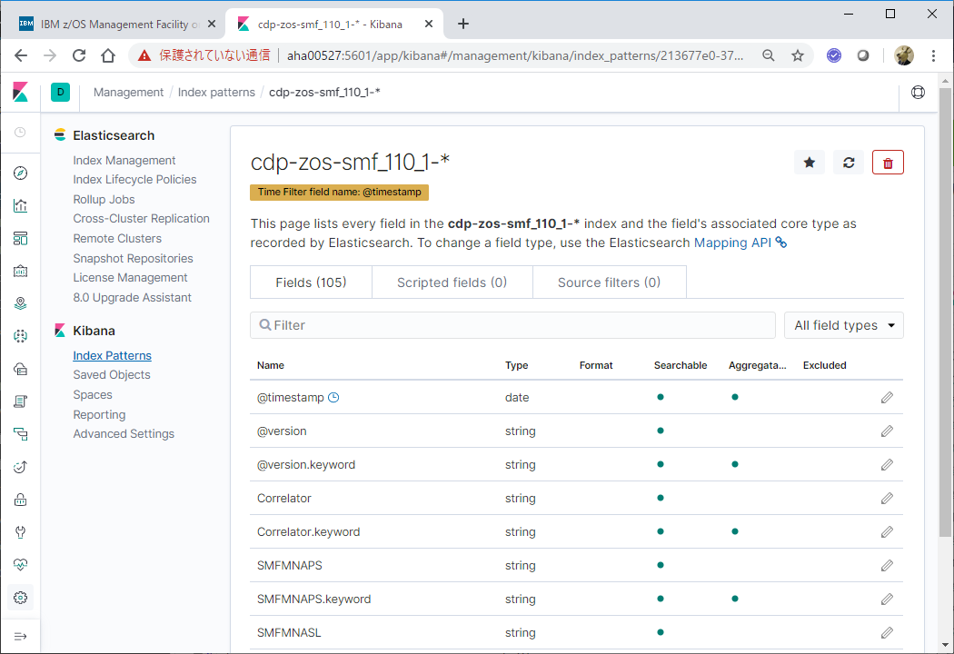 CDPzを利用したz/OS-ELK連携 - (3)SMF-バッチ編 #Elasticsearch