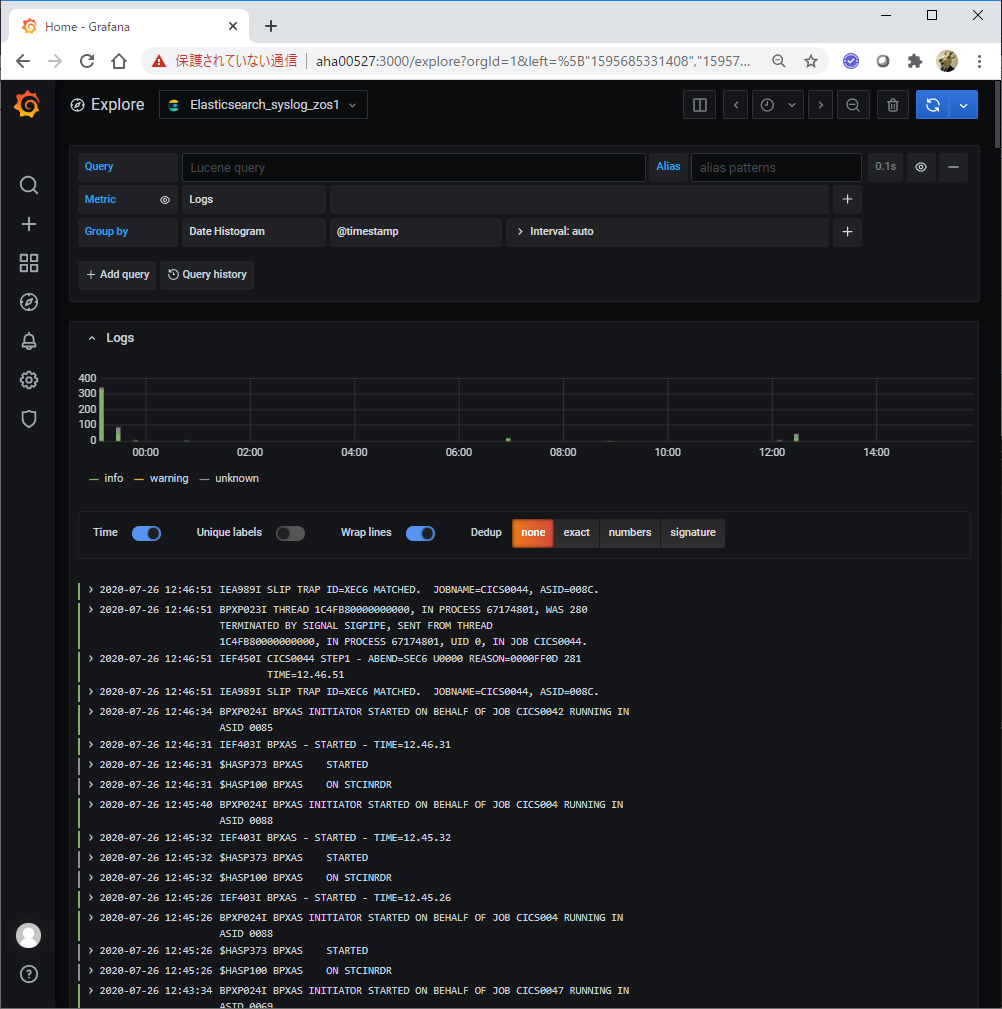 Z Osの新しい管理方法を探る 2 2 Syslogのelasticsearchへの取り込み Part2 Qiita