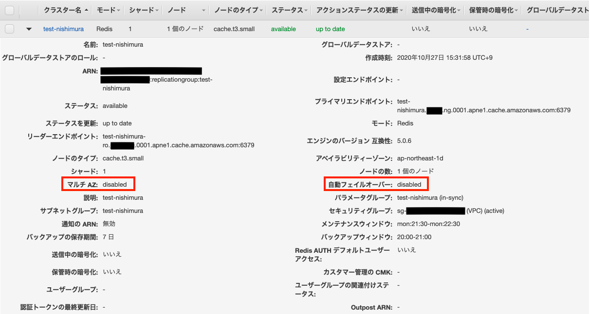 Aws Elasticache Redis のクラスターモード無効の挙動確認と Terraform 設定 Qiita
