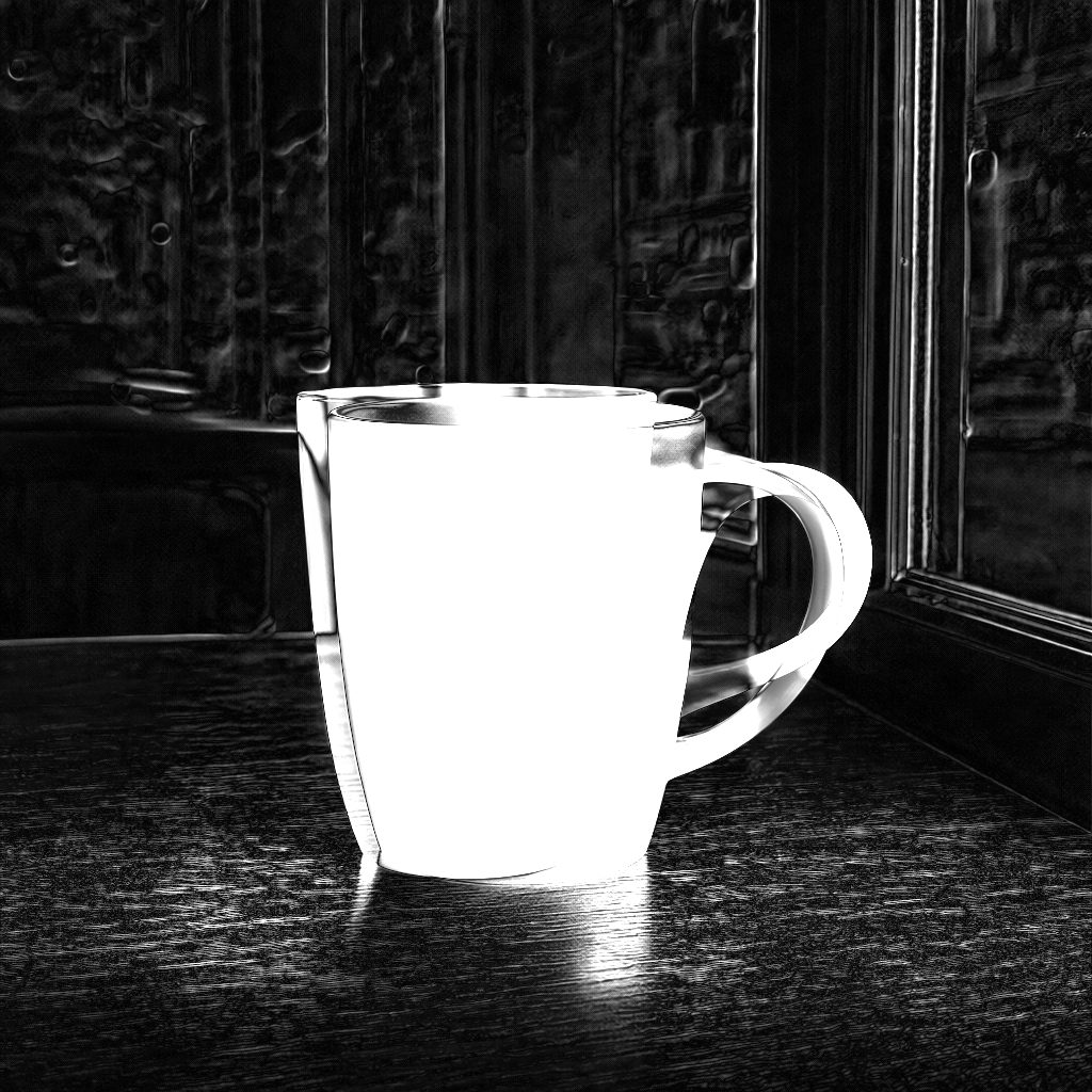 元画像とQwen-Image-2.1の編集結果の差分ヒートマップ。マグが白く光り、背景にGPTより広く薄い差が見える