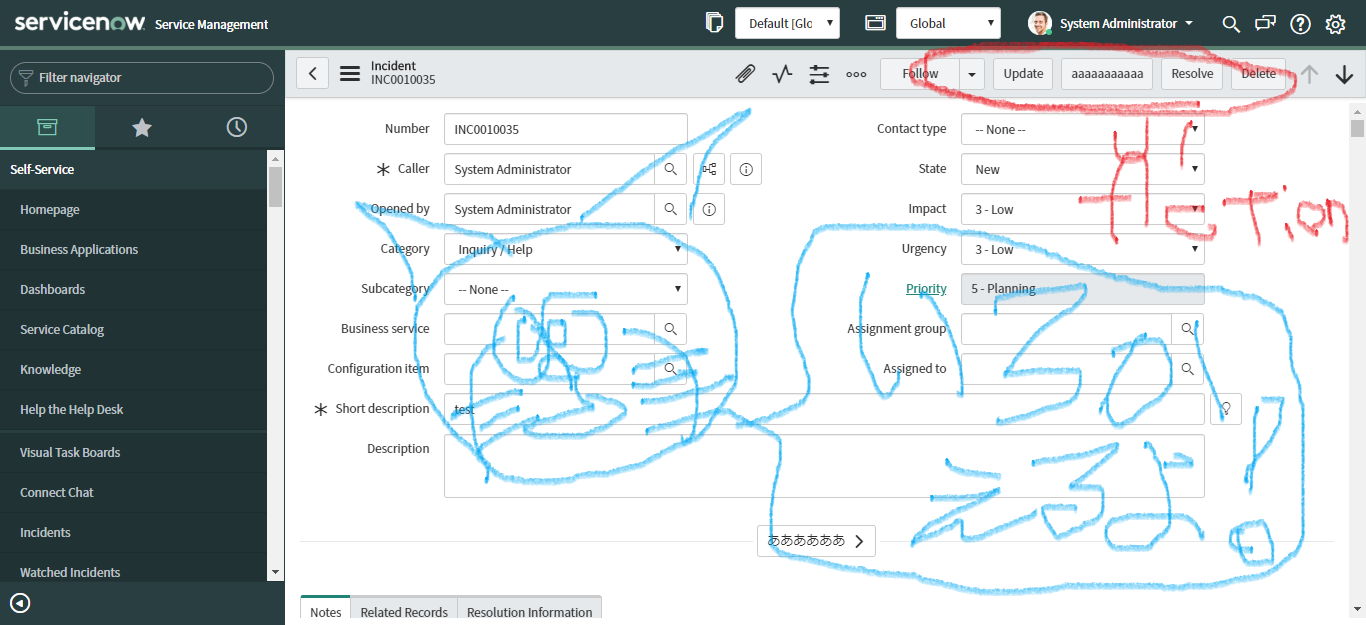  ServiceNow UI Action ServiceNow Qiita