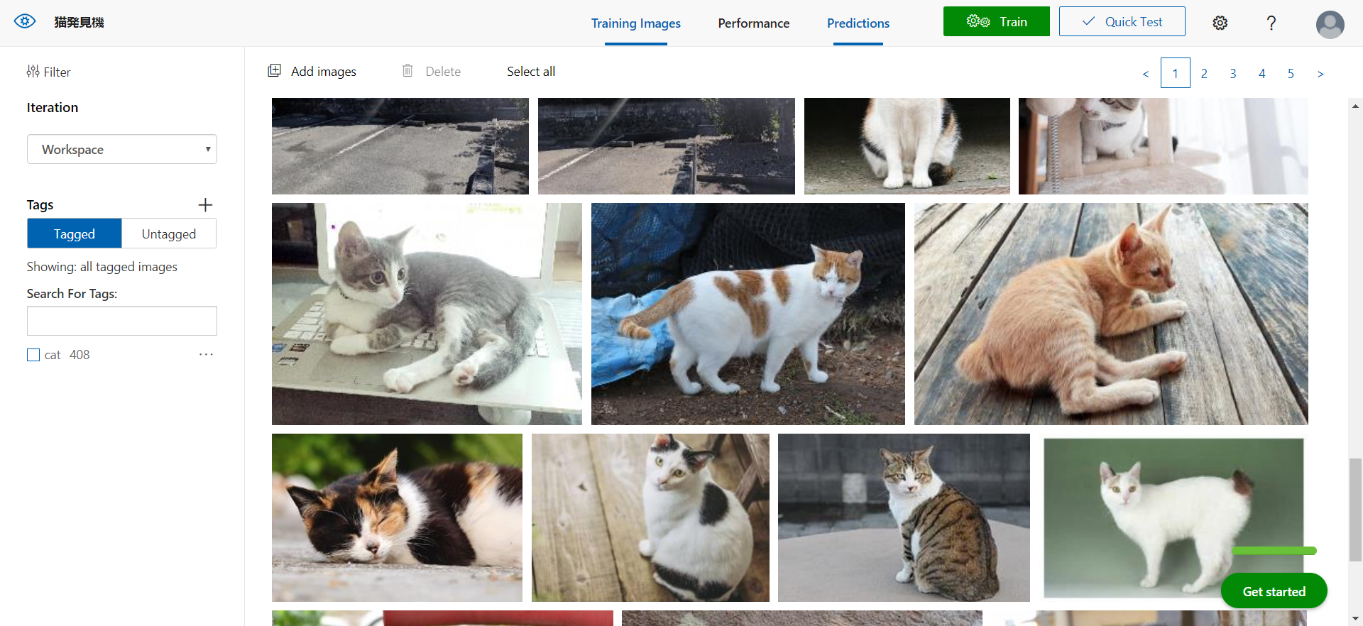 FireShot Capture 109 - Custom Vision_ 猫発見機 - Training Images - www.customvision.ai.png