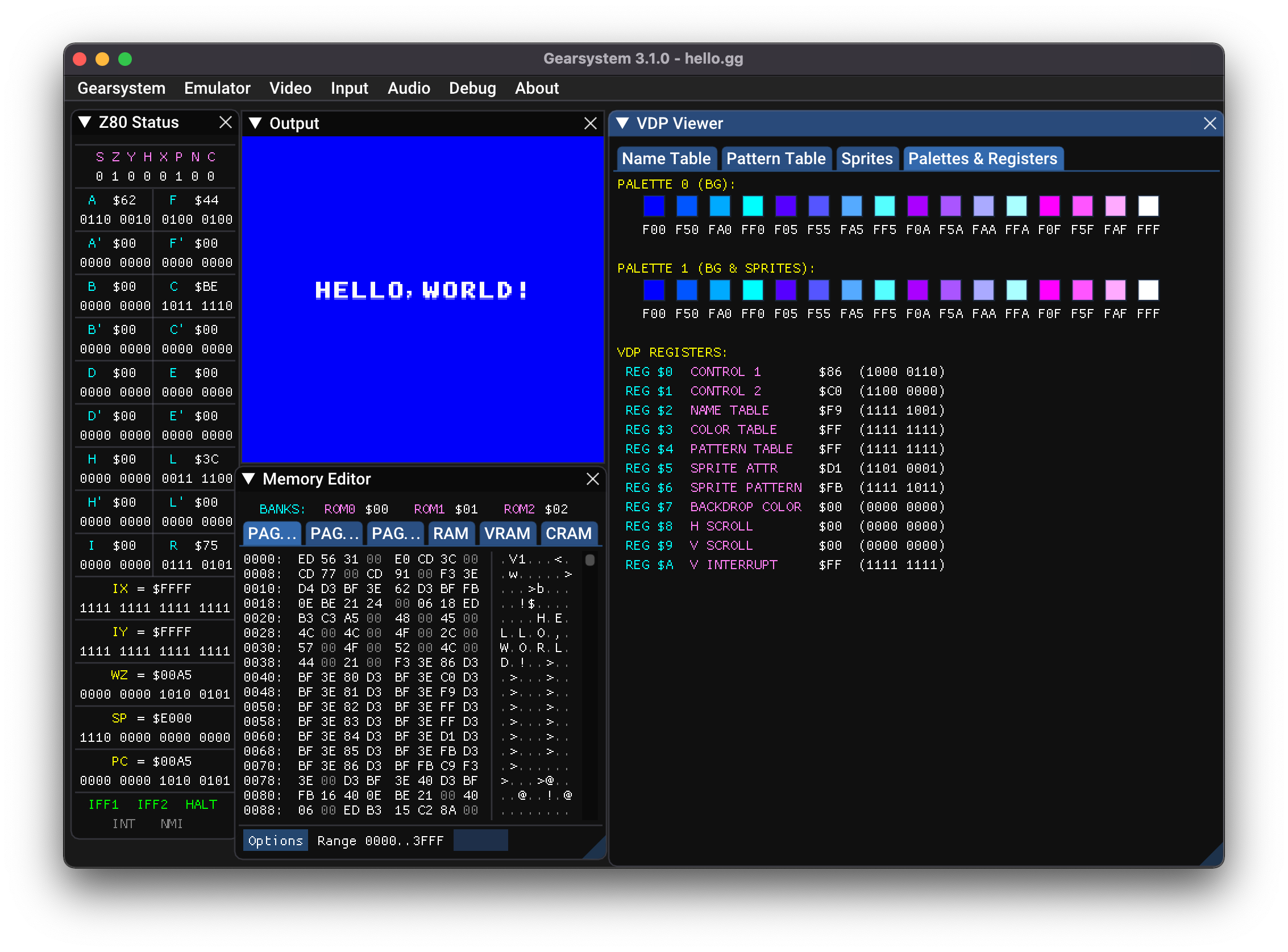 ほぼ最強の8bitゲーム機「ゲームギア」プログラミング入門 #Z80