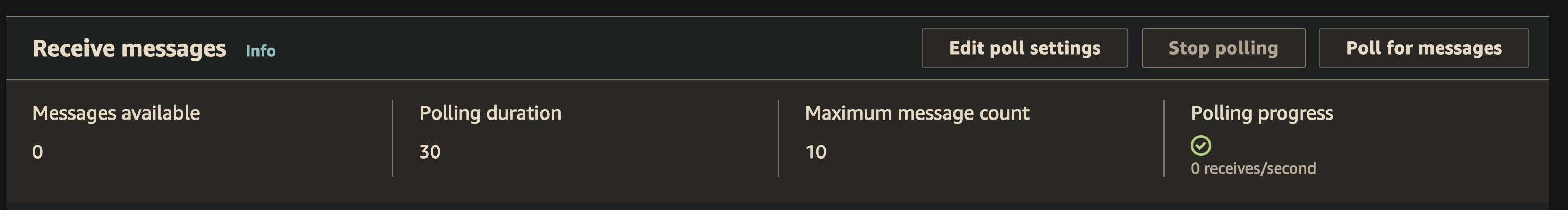 Note Poll For Message In SQS AWS Console Consumes 9to5Tutorial