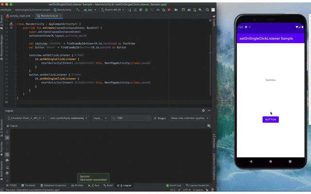 ボタン連打を防ぐ方法 Kotlin Qiita