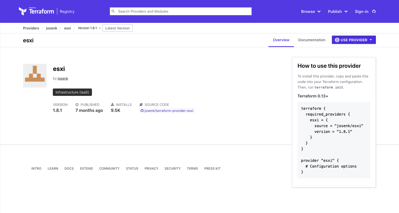 Terraform init failed to query available provider packages 
