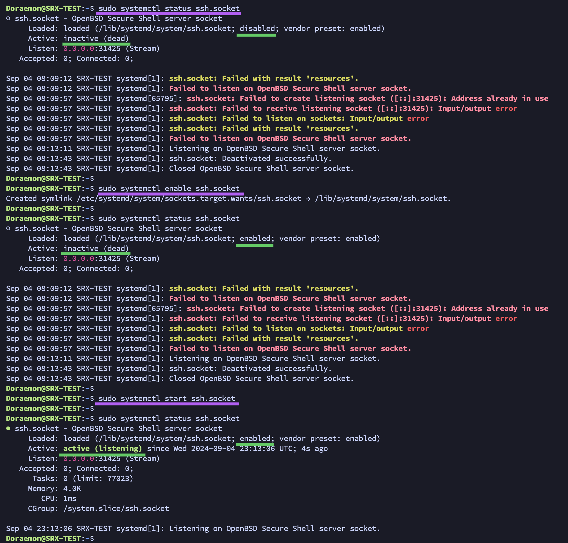 その他 SSH SSHのポートに対してスキャンされた場合にOpenSSHのバージョンを