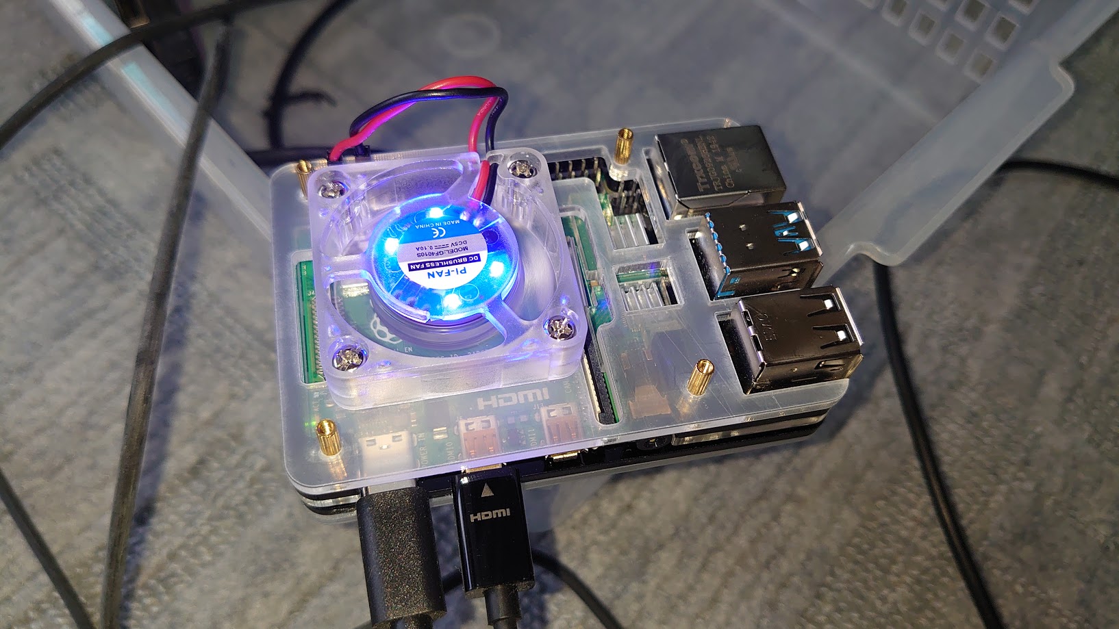 Raspberry Pi4B CPU冷却ファンクーラ付きケース使用レポート 