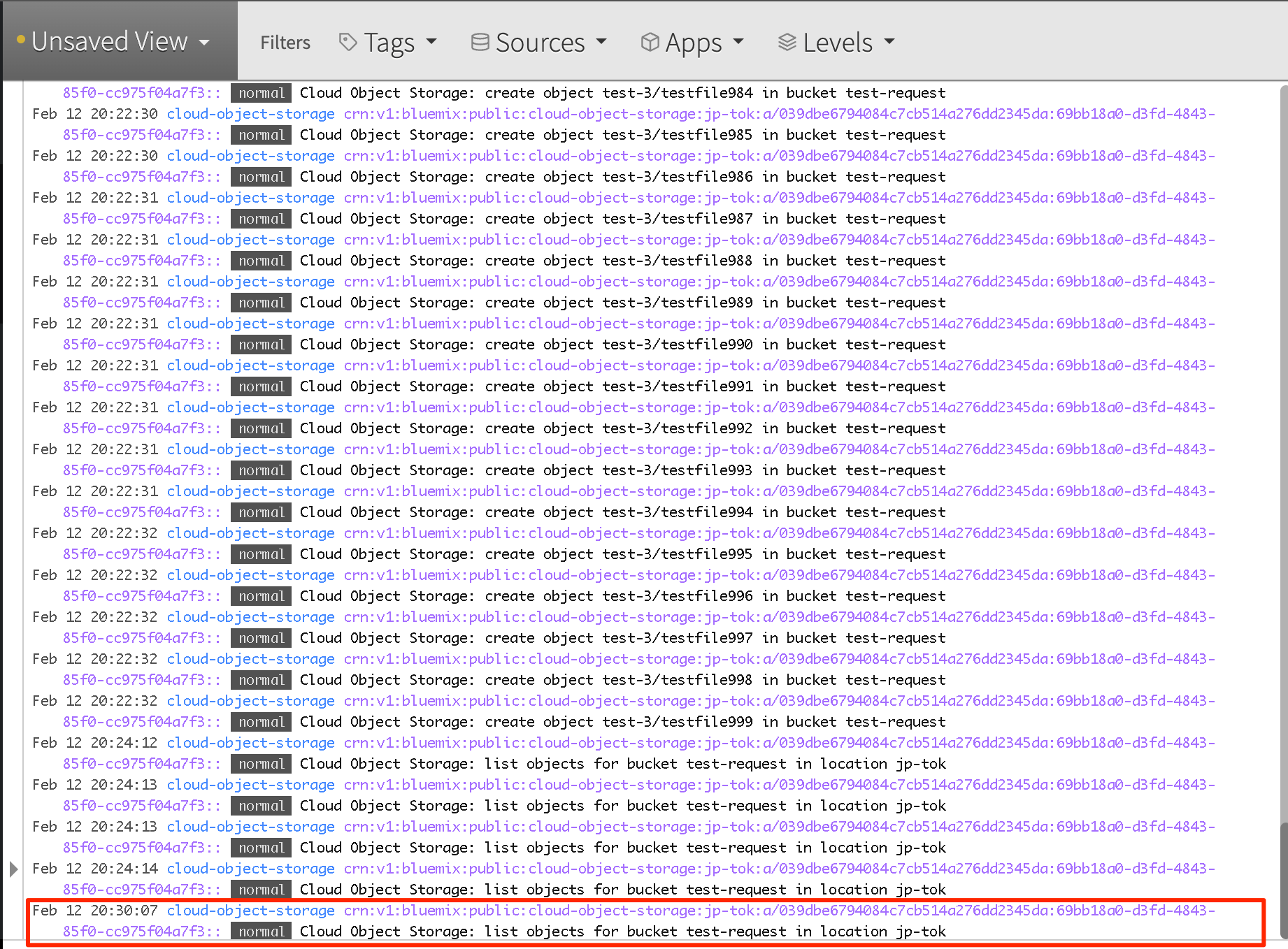 IBM Cloud Object Storage(ICOS)のAPI Callの課金について