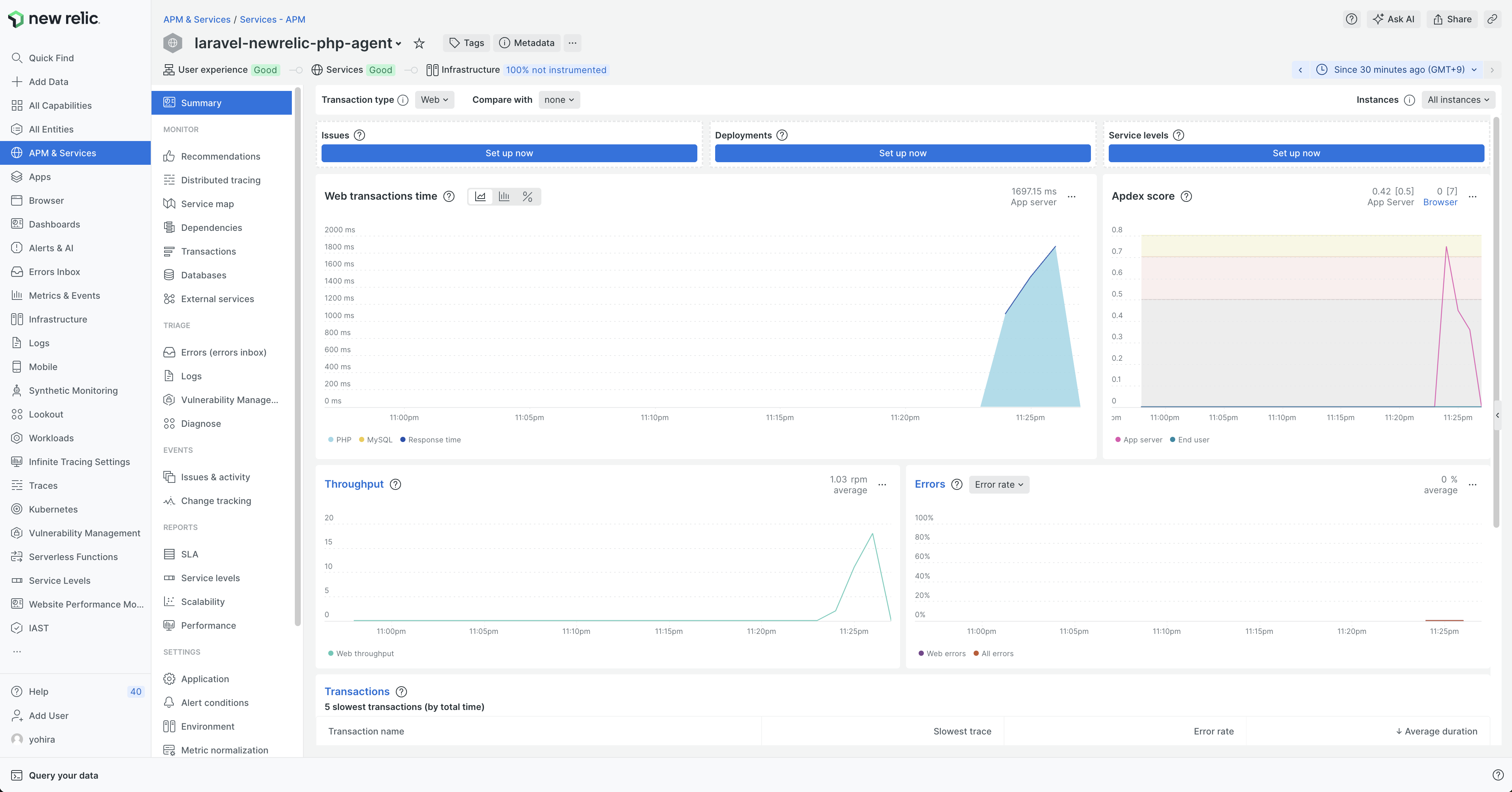 New Relic PHP Agent を Docker で動かす(Laravel) #NewRelic - Qiita