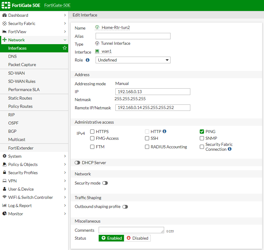 Fortigateを使用したOCI IPSec VPN接続例(BGP編) oci Qiita
