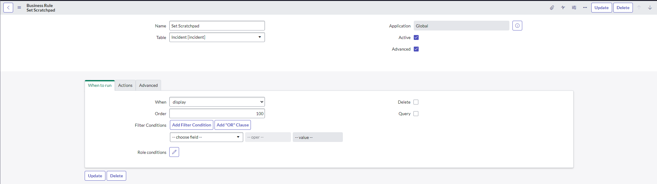 ServiceNow g_scratchpad使用方法 ServiceNow Qiita