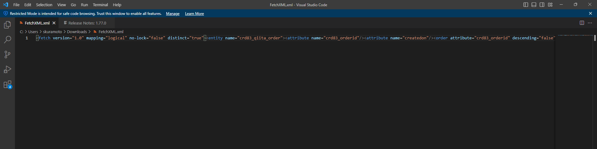 FetchXMLをノーコードで編集する方法 #PowerAutomate - Qiita