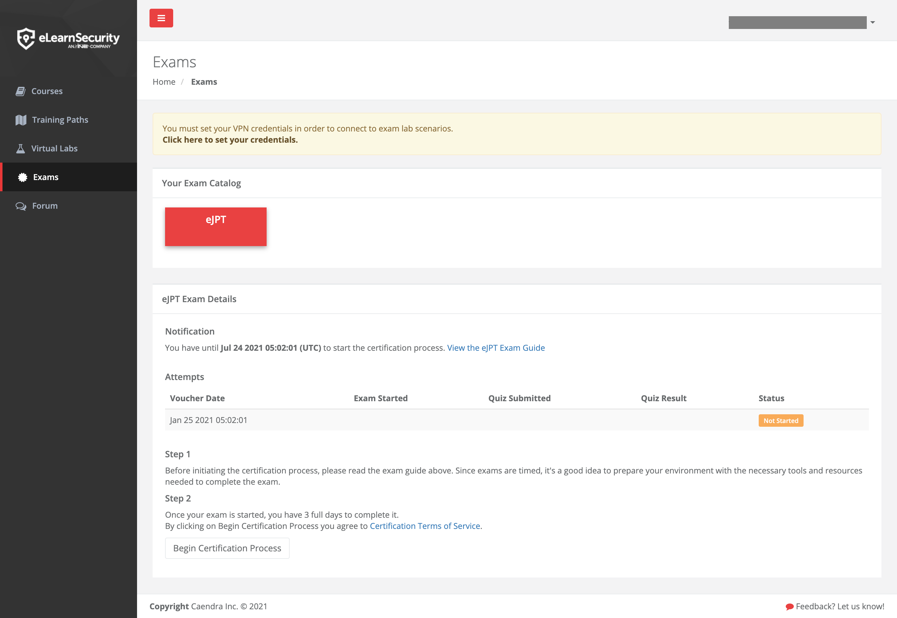 eLearnSecurity Junior Tester, eJPT 認定受験記〜勉強方法と試験の感想〜 初心者