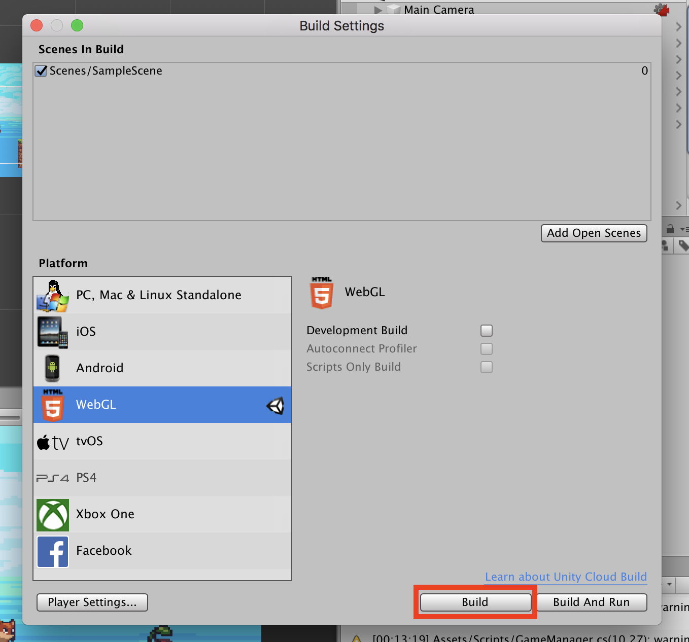 Unity Webglにビルドする方法 画像付き Qiita