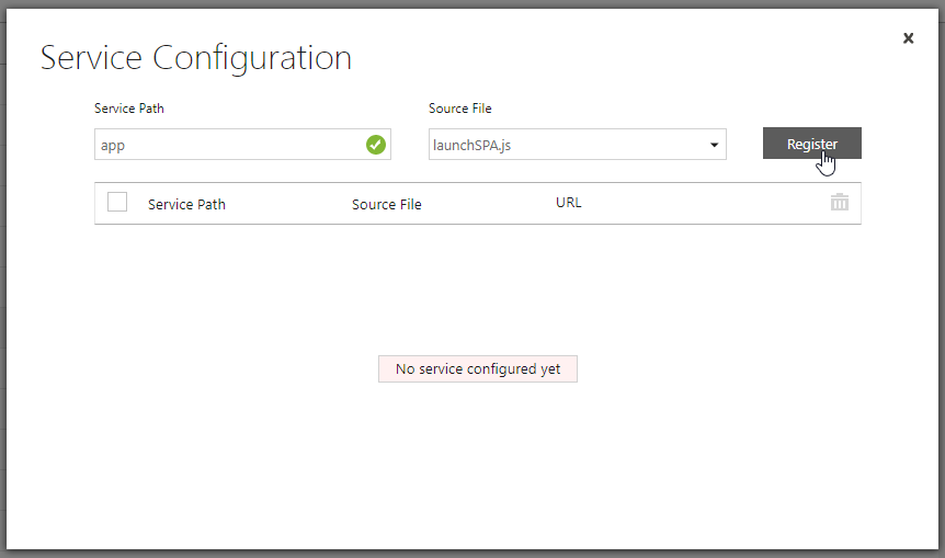 Service Configuration