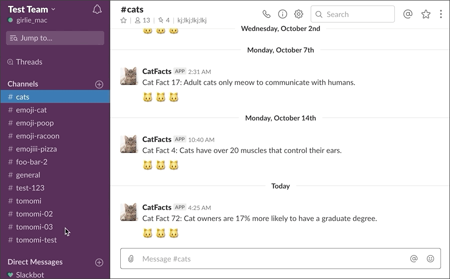 App Home user flow GIF