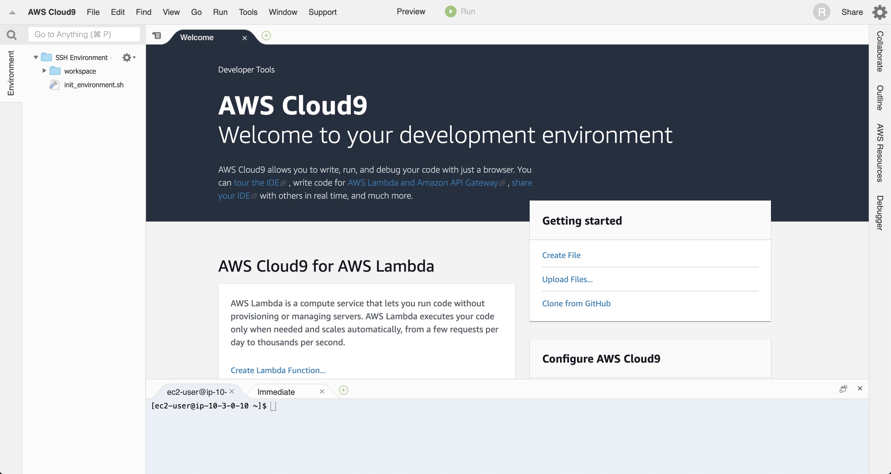 AWS Cloud9をSSH接続で使うまでの手順 #cloud9 - Qiita
