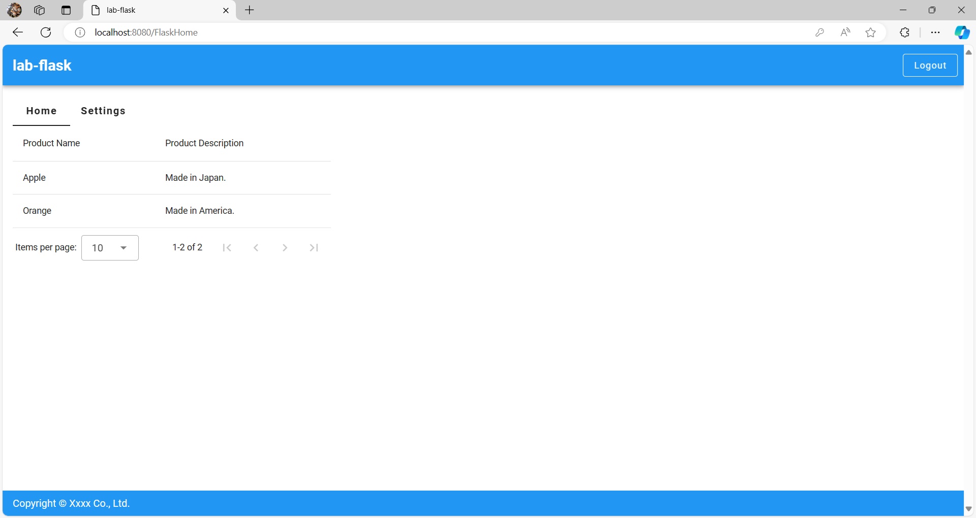 Python Lab 1 ― Flask with React/Vue TypeScript Qiita