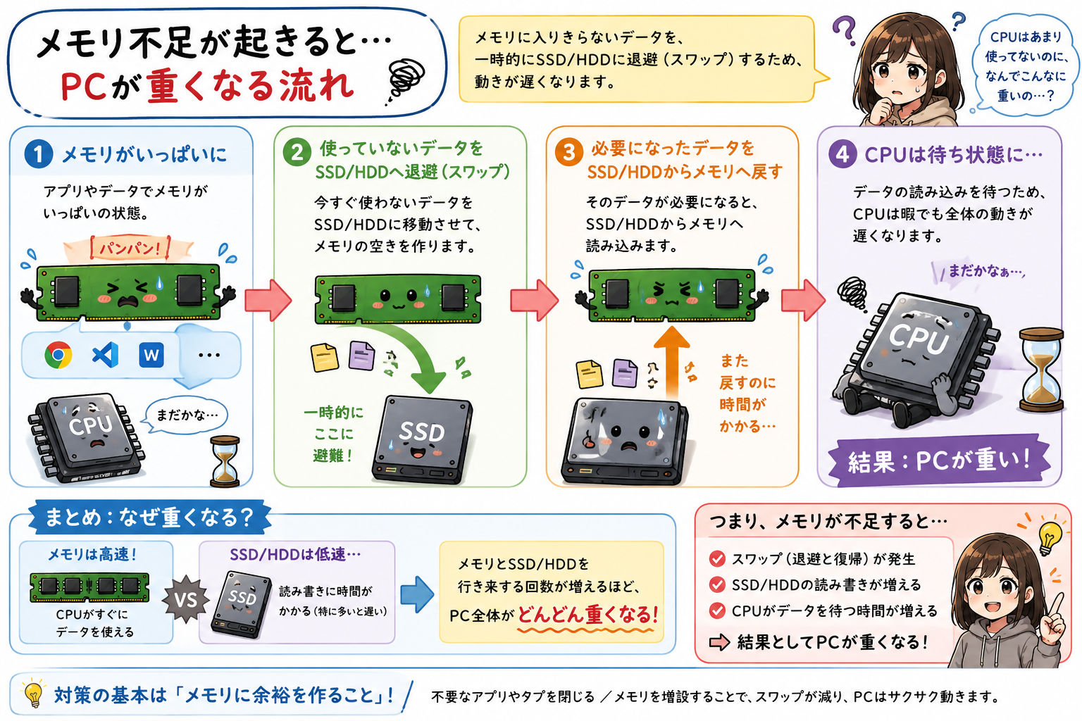 CPU？メモリ？SSD？」PCが重い時、何を疑えばいいのか整理してみる