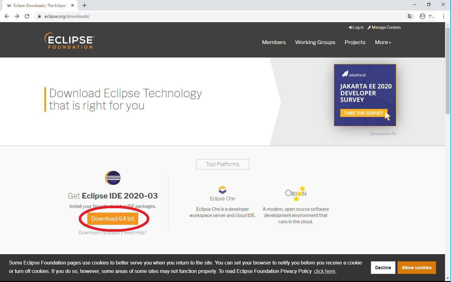 eclipse download for windows