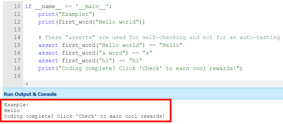 [Python] How to use checkio