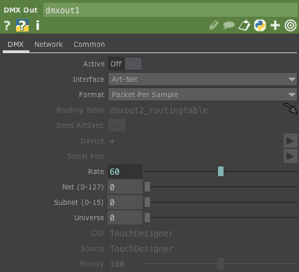 TouchDesignerでDMX機材を[Art-Netを経由して]制御する。 #artnet - Qiita