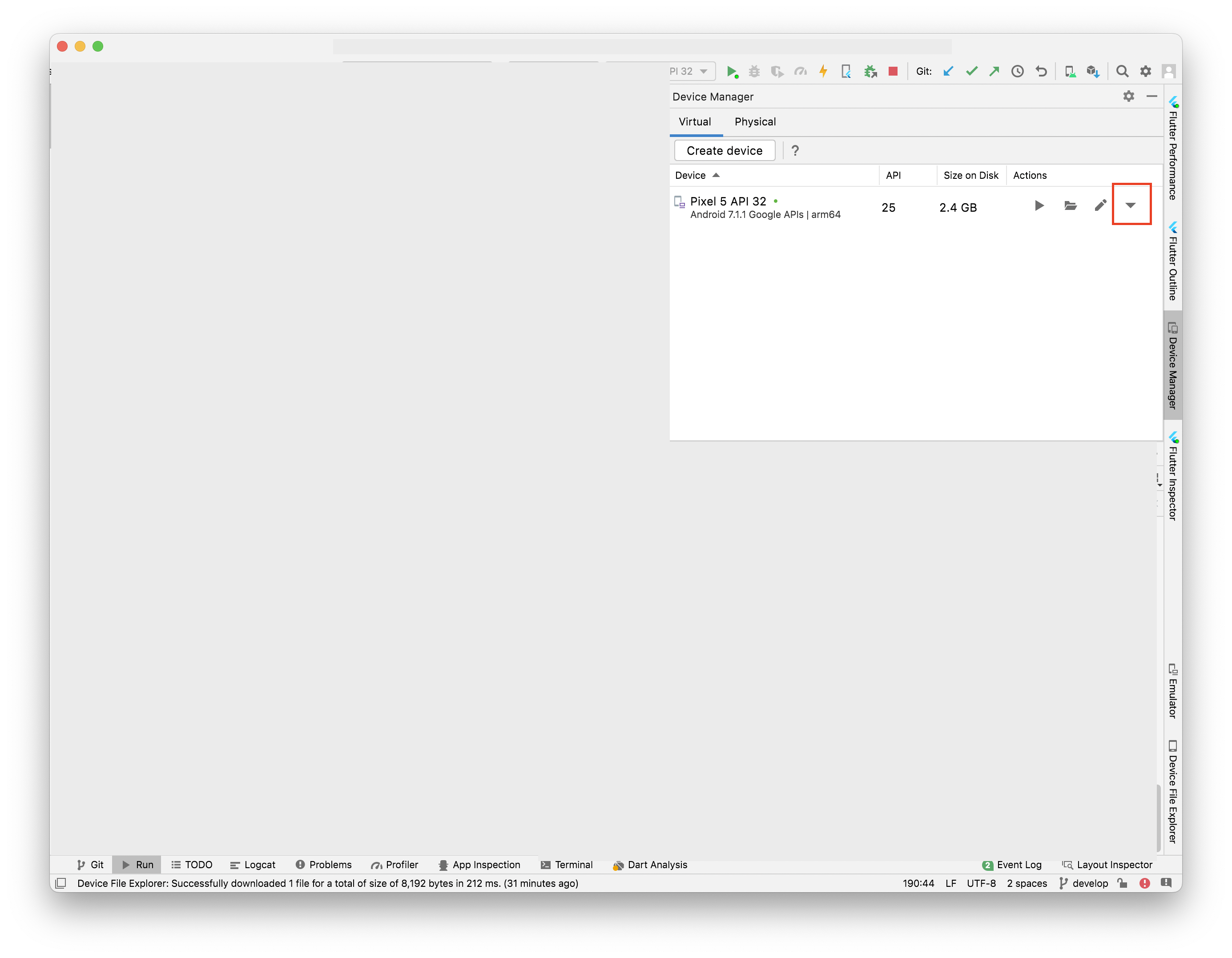INSTALL_FAILED_INSUFFICIENT_STORAGE Flutter Qiita