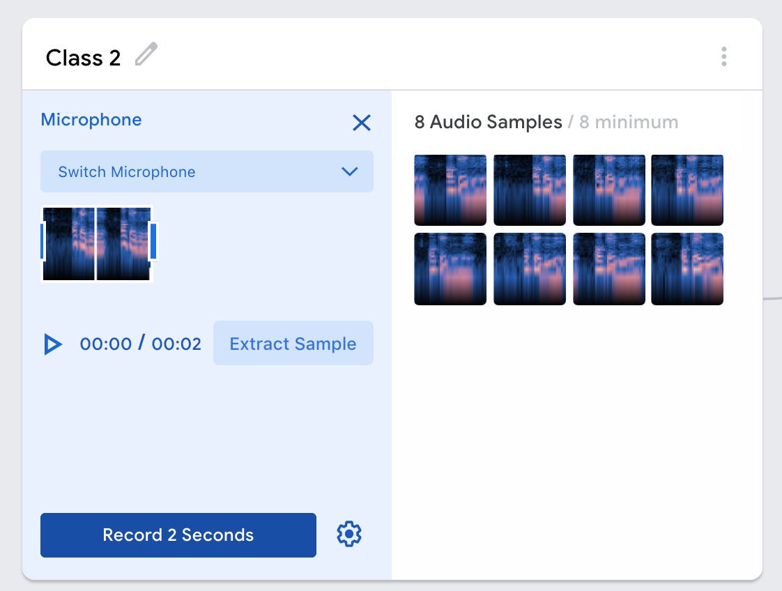Teachable Machine を使った音声からの任意のキーワードの検出