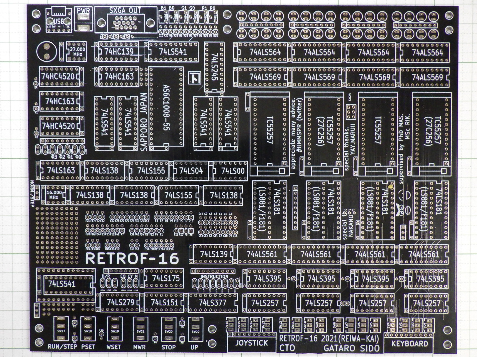 RETROF-16 部品実装（その1） #自作cpu - Qiita