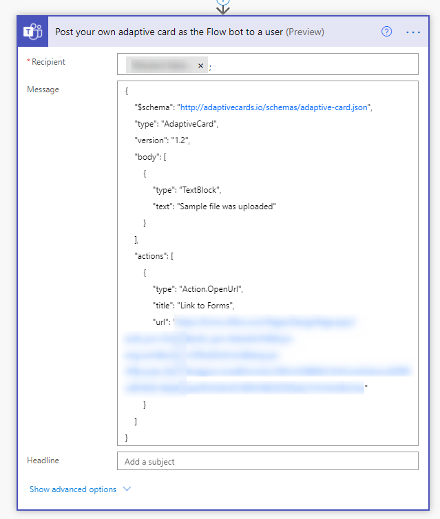 Power Automate Teams Adaptive Card Chat Bot Qiita