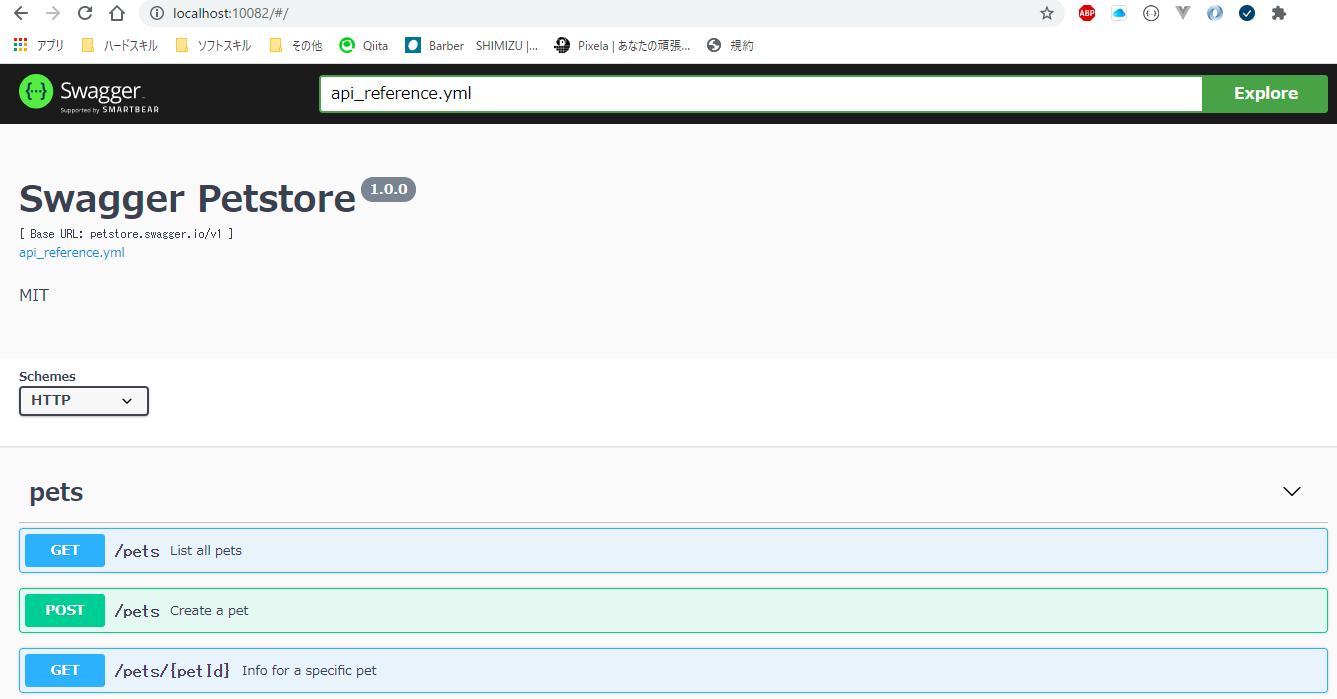 Docker + Swagger + Stoplight Prismを用いたAPI仕様書作成環境+APIモックサーバーの構築方法 メモ