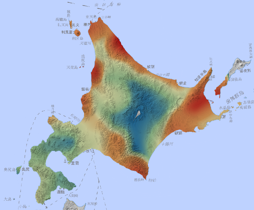 北の遺跡案内」オープンデータを使って遺跡立地密度を分析する #QGIS