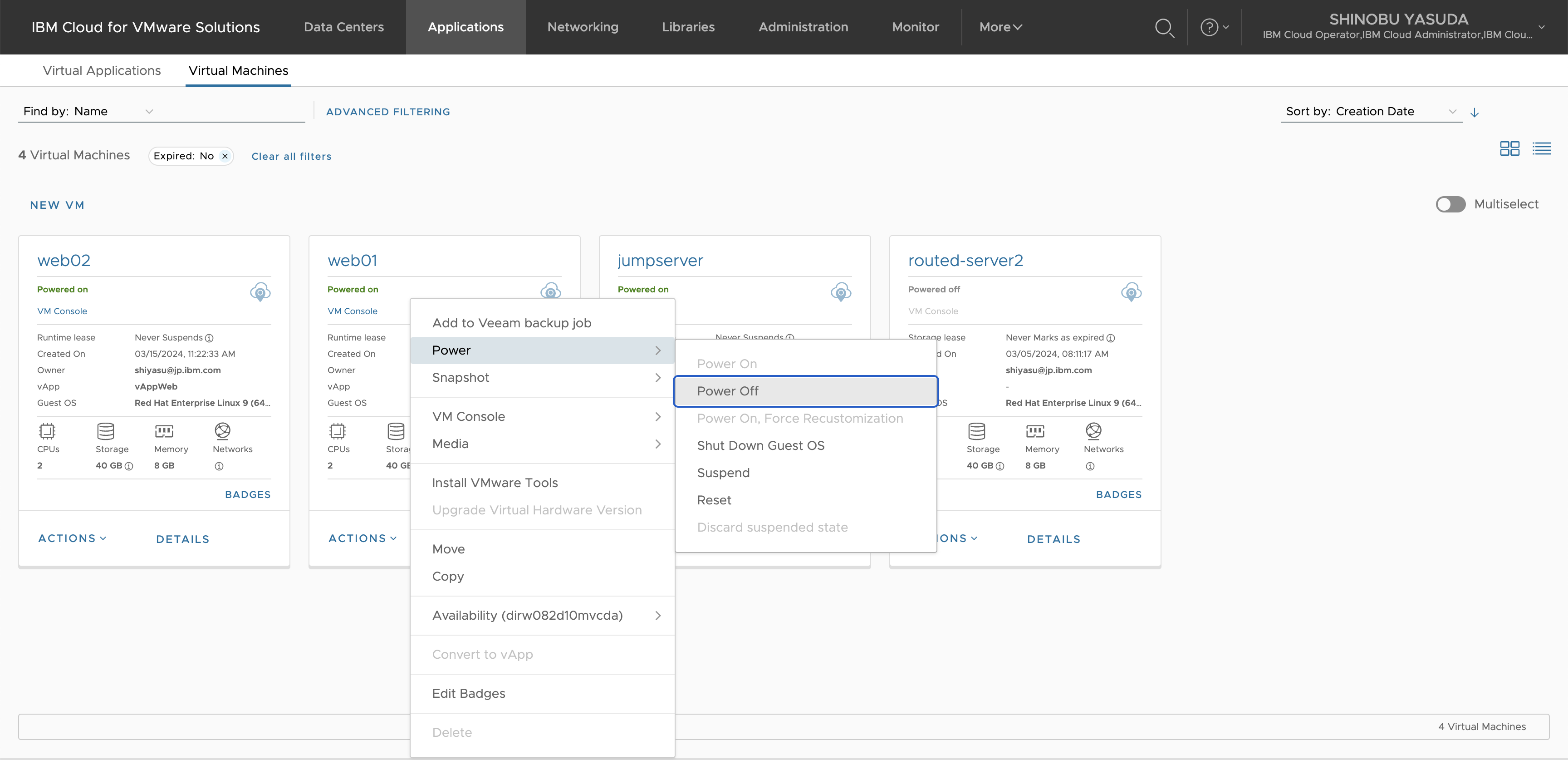 15. IBM Cloud: VMware as a Service（VMWaaS) - 検証: VIP
