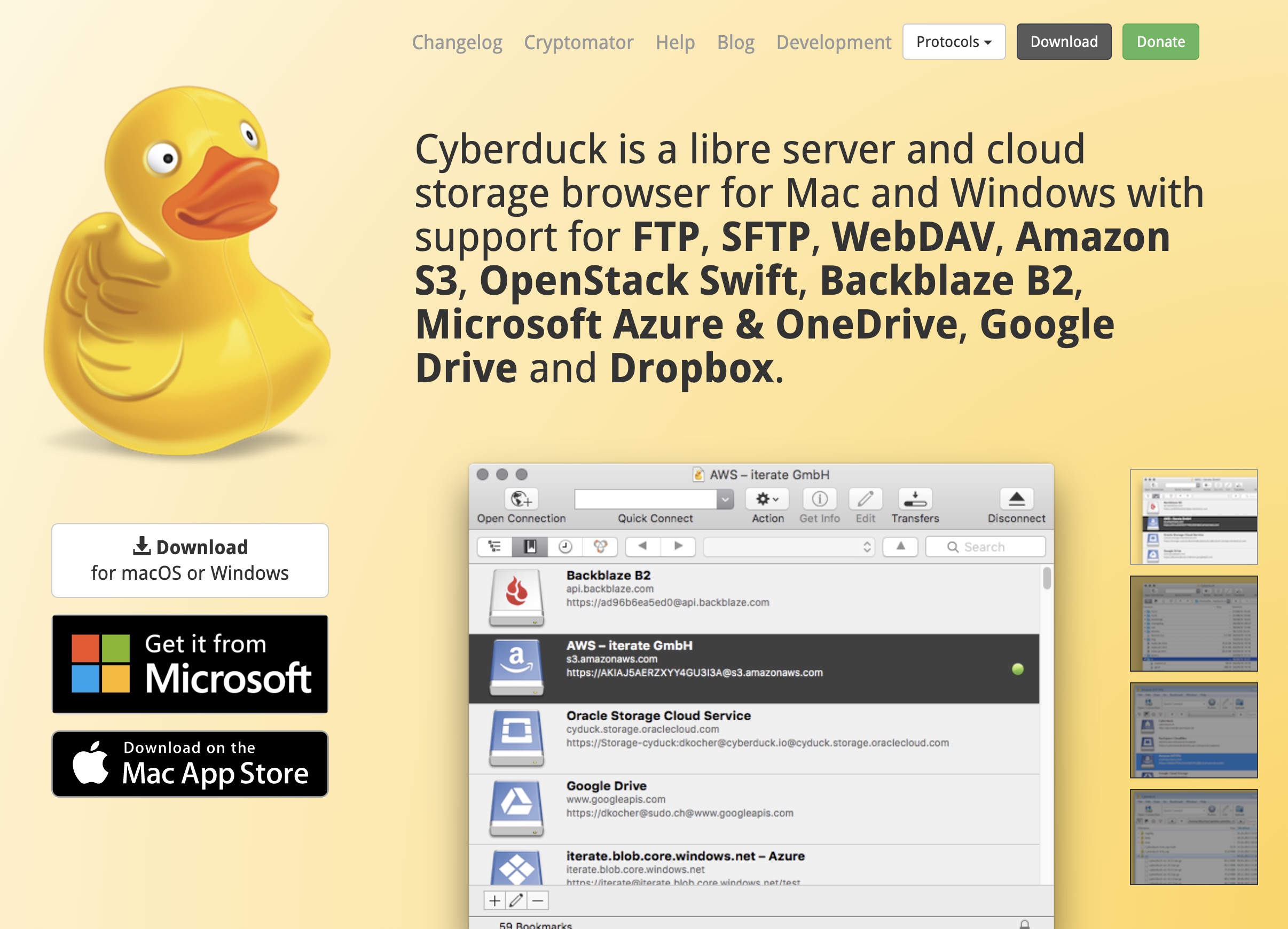 Cyberduck 8.7.0.40629 instal the last version for windows