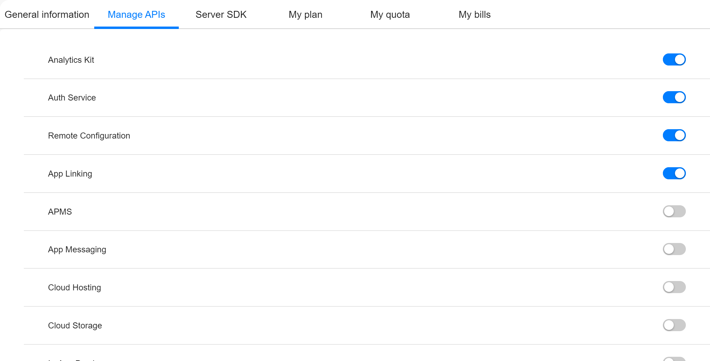 Manage API
