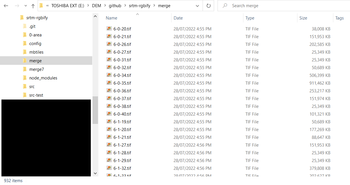 世界のRGB 標高タイル（北緯60度～南緯56度、ZL12まで） を SRTMデータ
