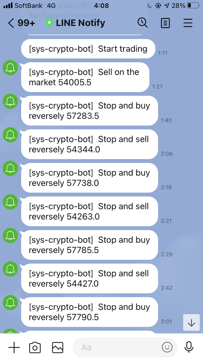 コピペで完成】簡単な仮想通貨自動売買BOTを作ってみた【シストレ入門】 #Python - Qiita