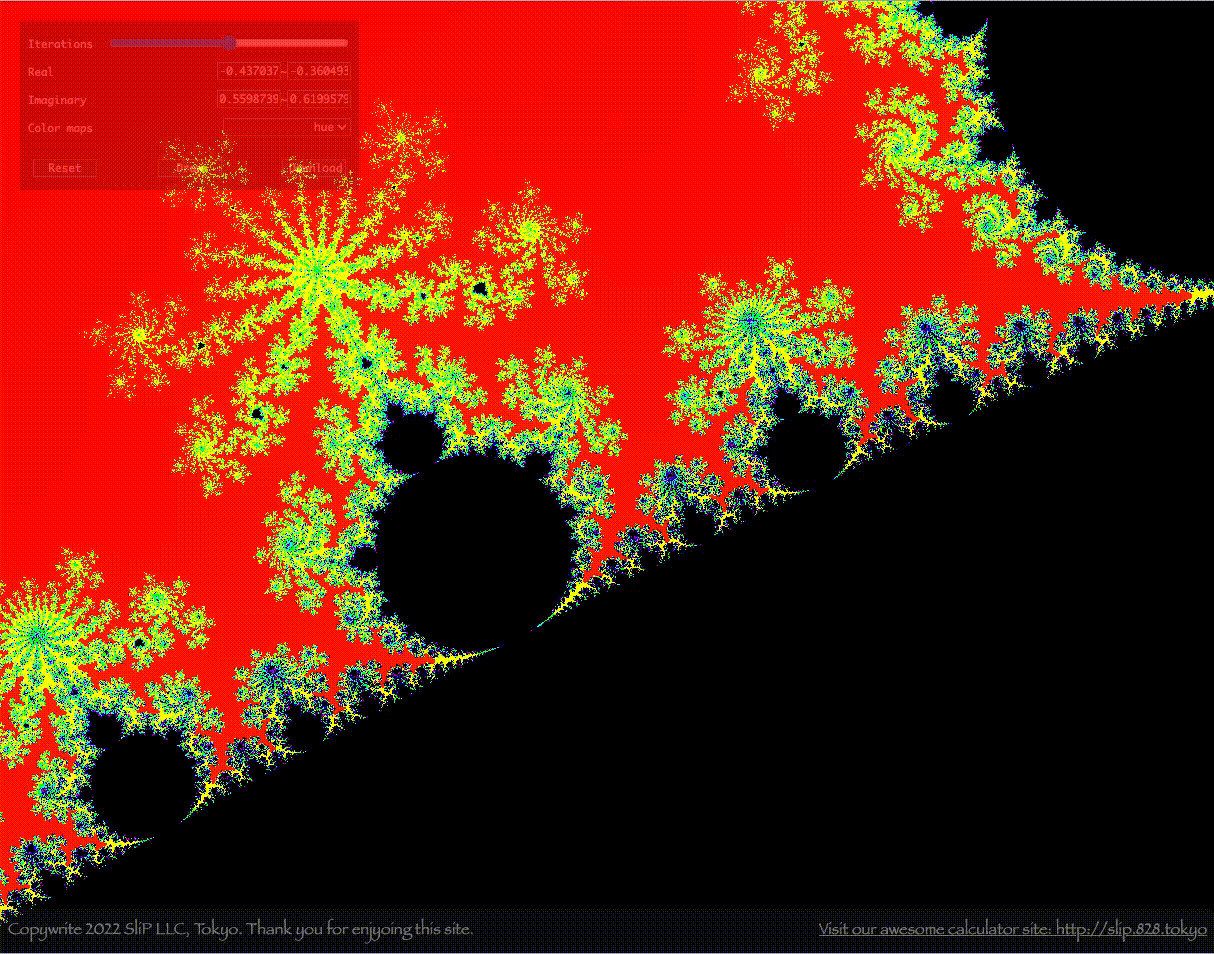 マンデルブロ集合を Javascript で高速に描く Webgl編 Qiita