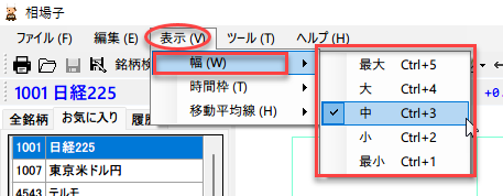 株価チャート表示ソフト「相場子（SoBaCo）」の使い方 #チャート
