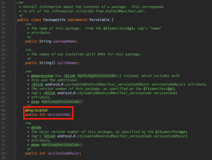 Android アプリのバージョンコードを取得する Api レベル 28 Qiita