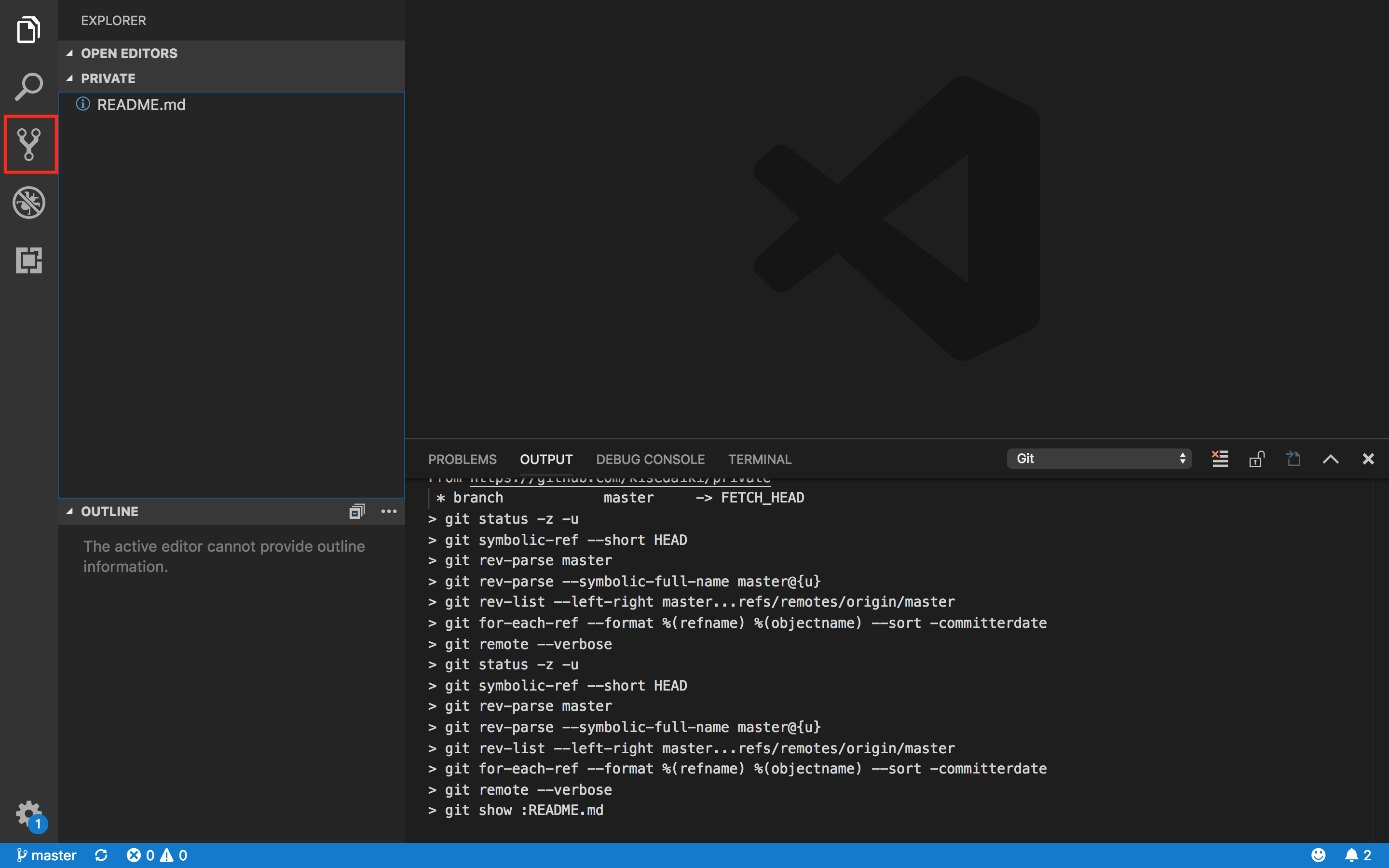 visual studio code git disappears mac